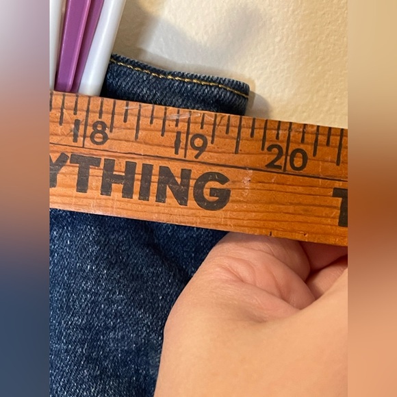 - 2021 Levi’s Men’s Denizen 285 Relaxed Jeans Dark Blue Size 42/32 (39X32) - Picture 7 of 8